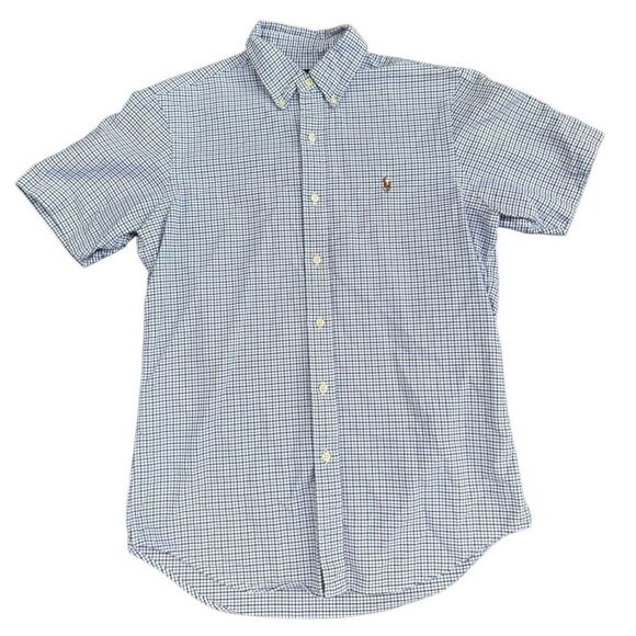 Ralph Lauren Men's Oxford Short Sleeve Cotton Button Up Shirt Size Small - Picture 1 of 5